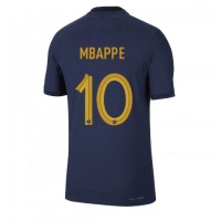 Koszulka piłkarska Francja Kylian Mbappe #10 Strój Domowy MŚ 2022 tanio Krótki Rękaw
